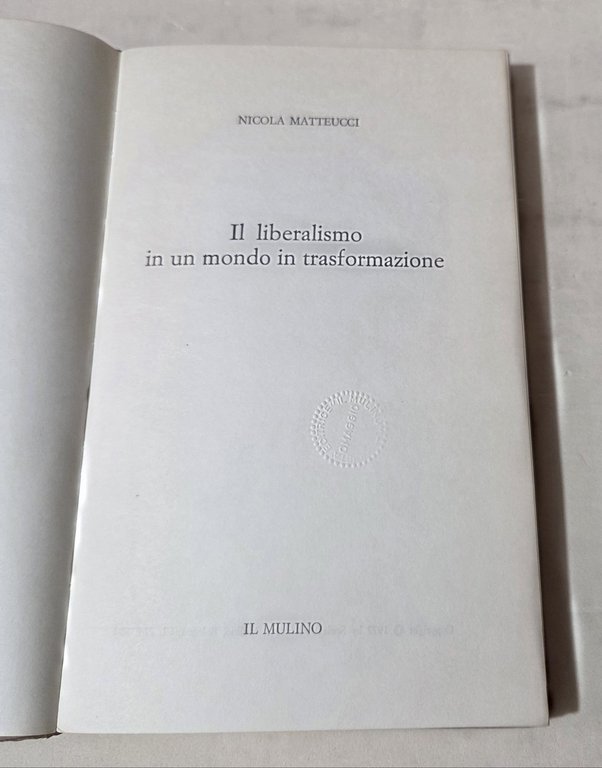 Il liberalismo in un mondo in trasformazione