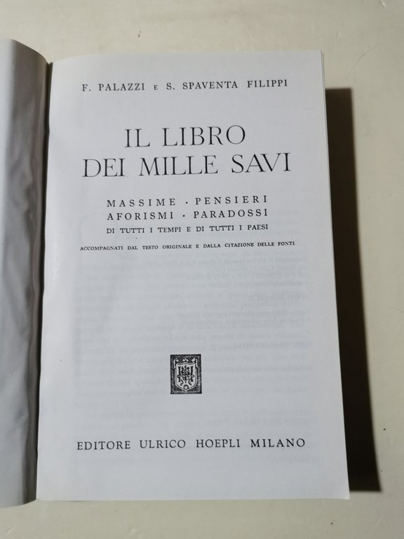 Il libro dei mille savi | Immagine Gallery 2