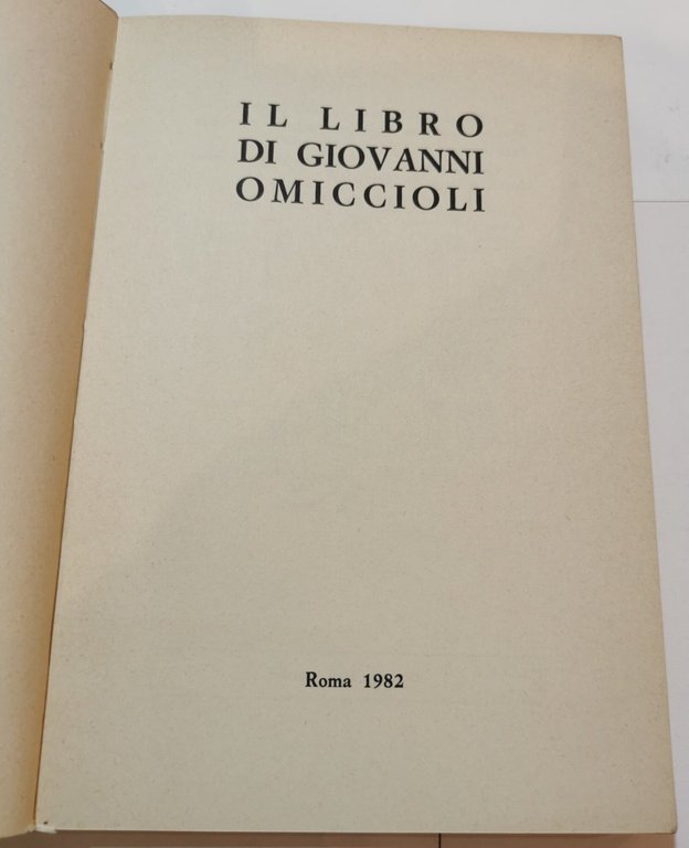 Il libro di Giovanni Omiccioli