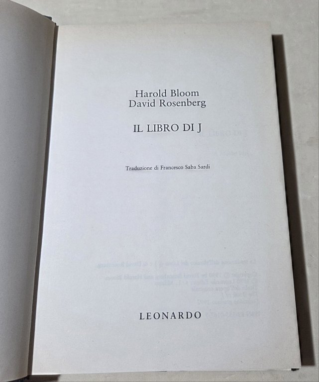 Il libro di J