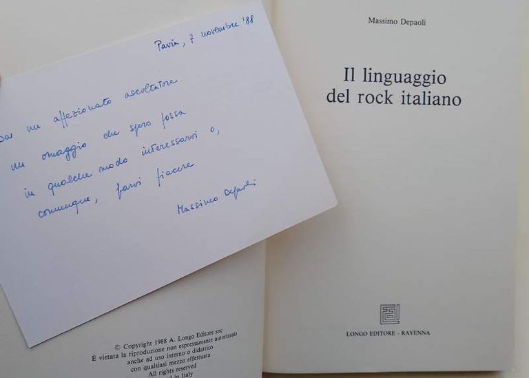 IL LINGUAGGIO DEL ROCK ITALIANO(1988)
