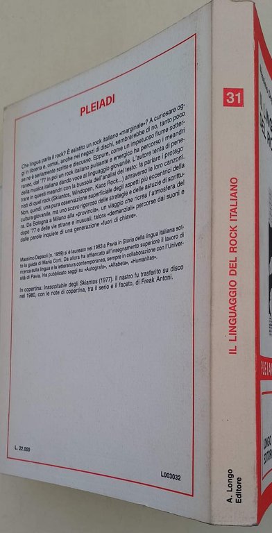 IL LINGUAGGIO DEL ROCK ITALIANO(1988)