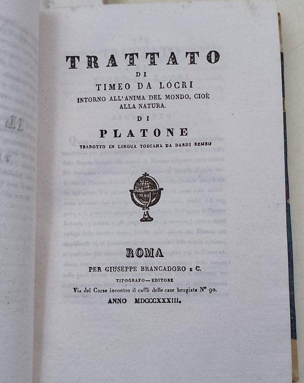 Il Lisia, ovvero dell'amicizia di Platone, e altre opere, tradotti …