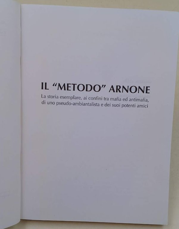 IL METODO ARNONE(2000)