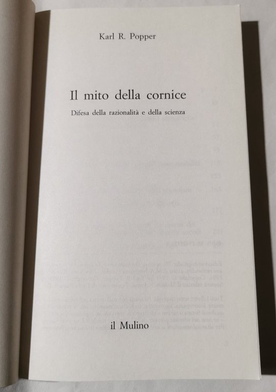 Il mito della cornice - Difesa della razionalita' e della …