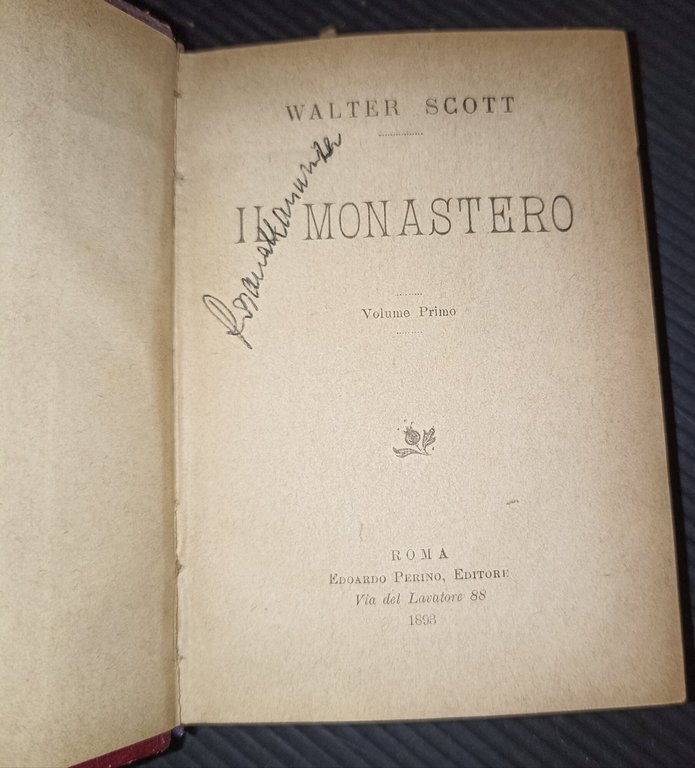 Il monastero vol I e II(volume unico)