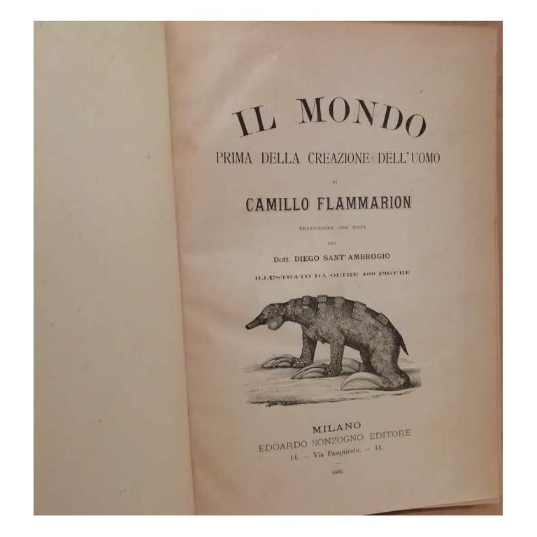 IL MONDO prima della creazione dell'uomo (1886)