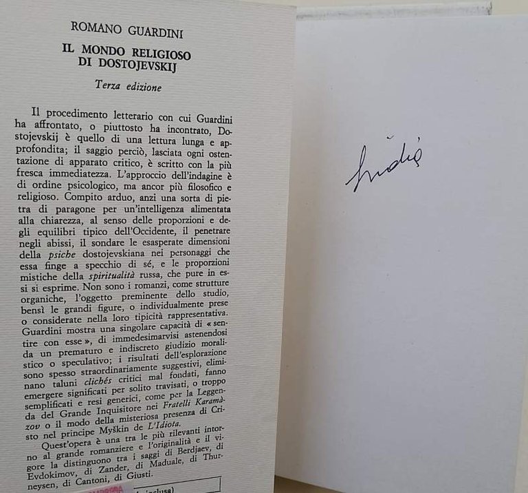 IL MONDO RELIGIOSO DI DOSTOJEVSKIJ-STUDI SULLA FEDE(1980)