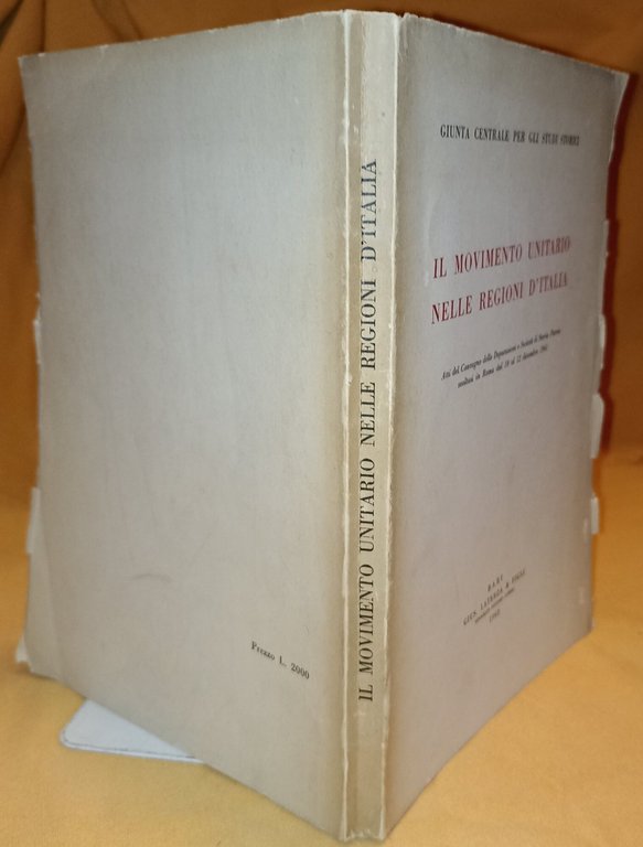 Il movimento unitario nelle regioni d'Italia