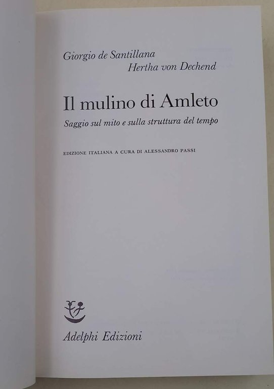 IL MULINO DI AMLETO-SAGGIO SUL MITO E SULLA STRUTTURA DEL …