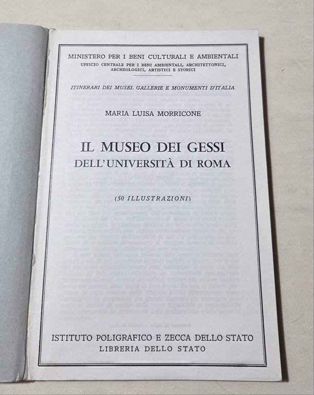 Il Museo dei Gessi dell'Universita' di Roma