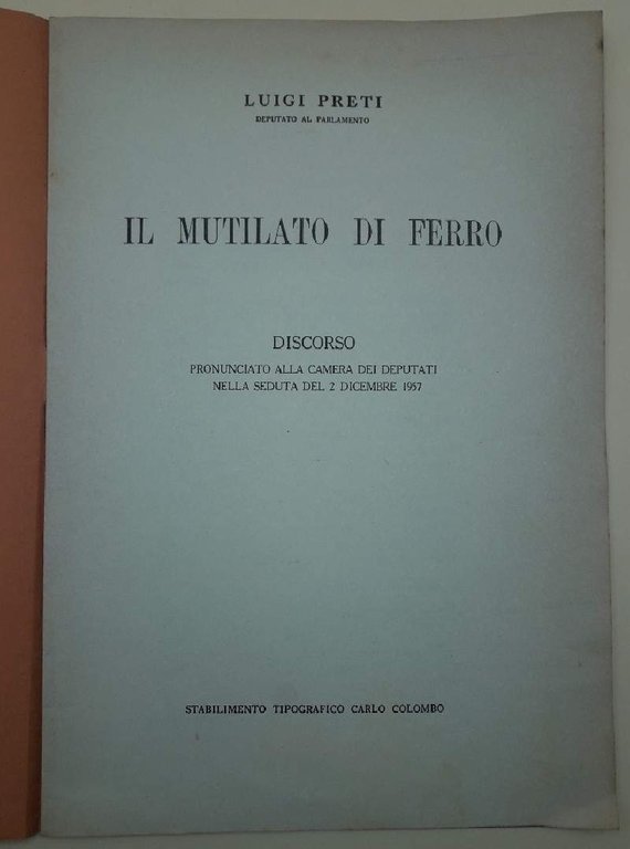 IL MUTILATO DI FERRO(1957)