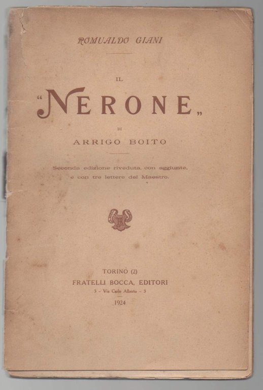 IL "NERONE" di Arrigo Boito (1924) | Immagine Gallery 2