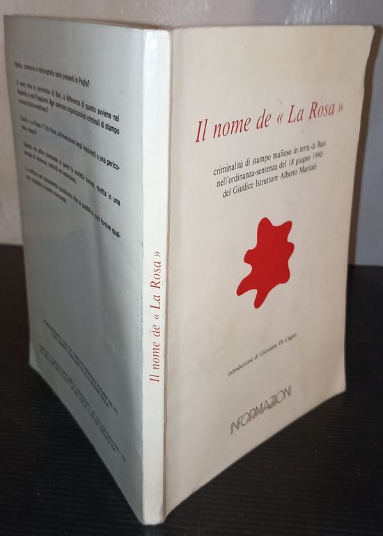 Il nome de "La Rosa" criminalità di stampo mafioso in …