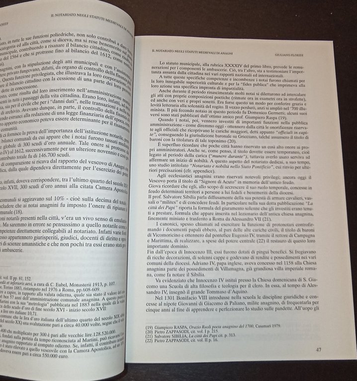 Il notariato negli statuti del basso Lazio
