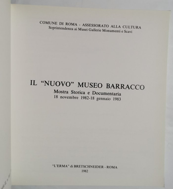 Il " nuovo " Museo Barracco - Mostra storica e …