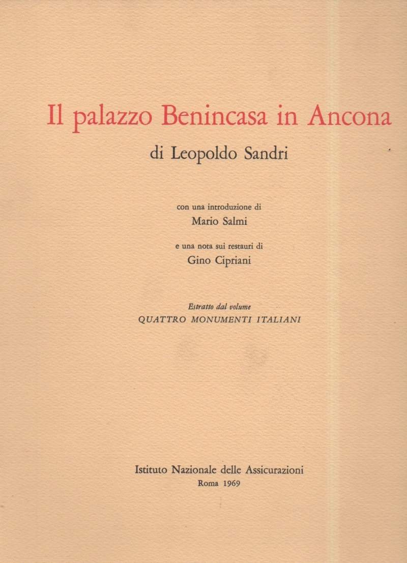 IL PALAZZO BENINCASA IN ANCONA (1969)