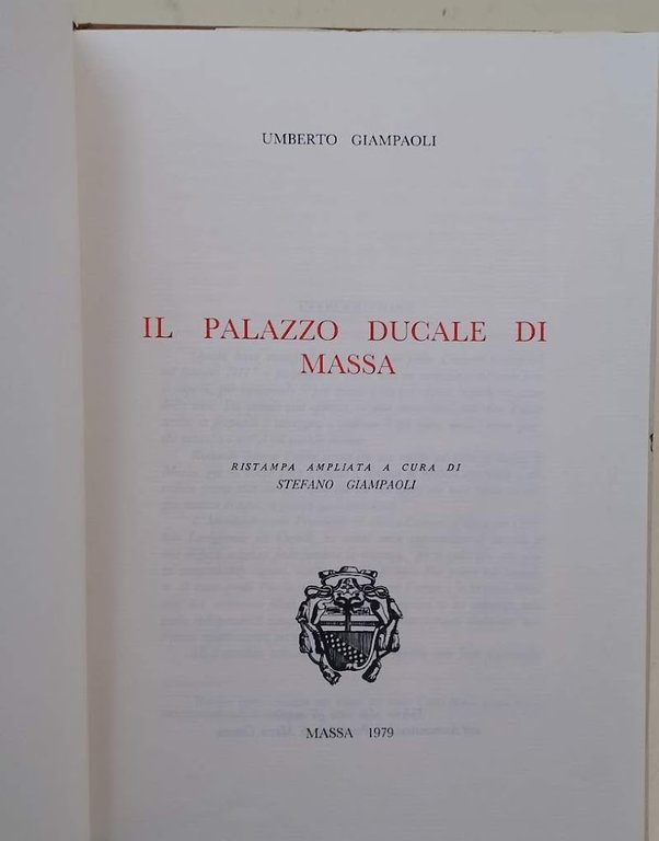 IL PALAZZO DUCALE DI MASSA (1979)