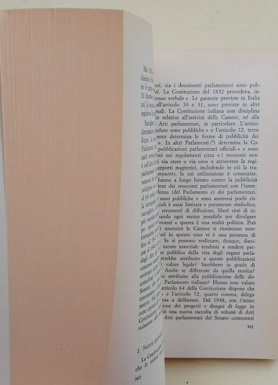 IL PARLAMENTO DELLA REPUBBLICA-ORGANI, PROCEDURE, APPARATI( 1987)