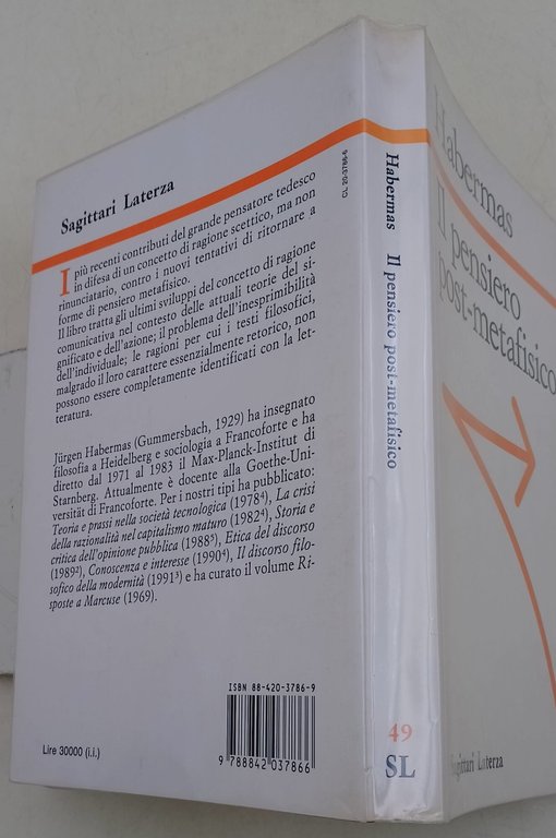 Il pensiero post-metafisico