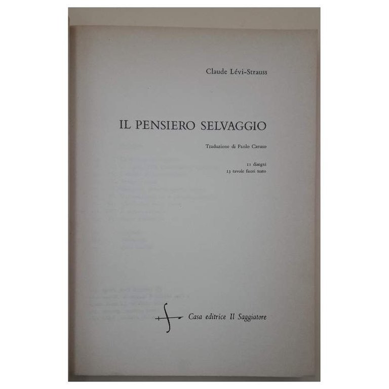 IL PENSIERO SELVAGGIO (1965)