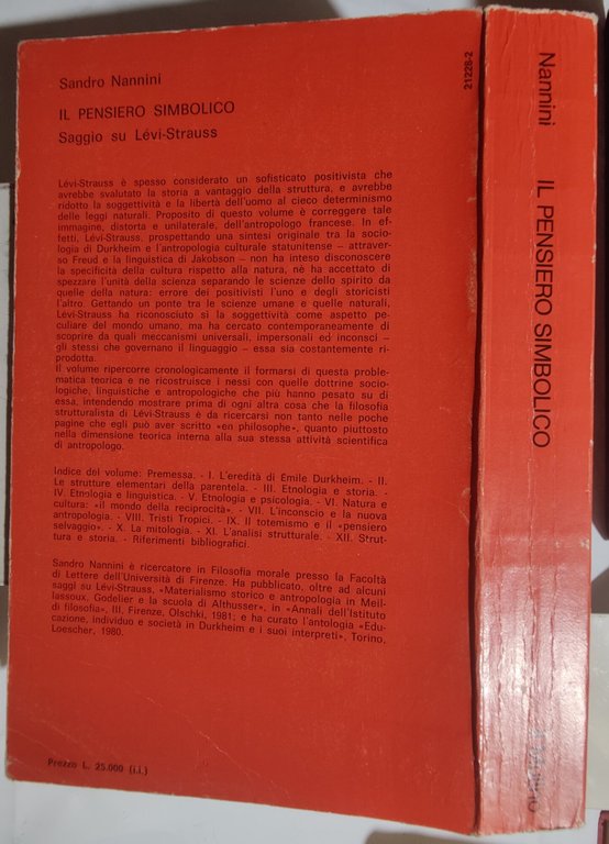 Il pensiero simbolico saggio du Lévi -Strauss