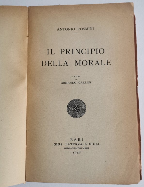 Il principio della Morale | Immagine Gallery 2