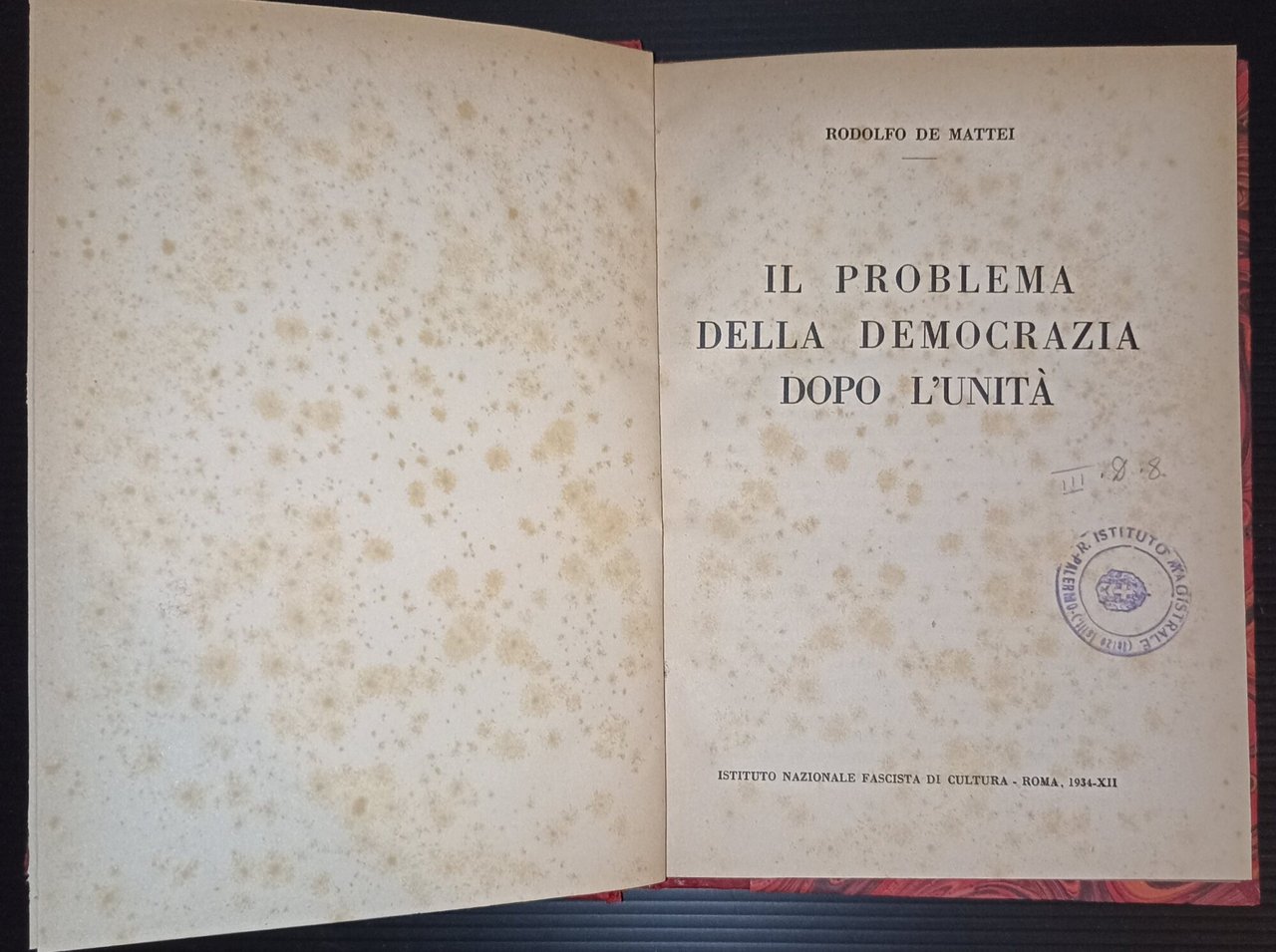 Il problema della democrazia dopo l'Unità