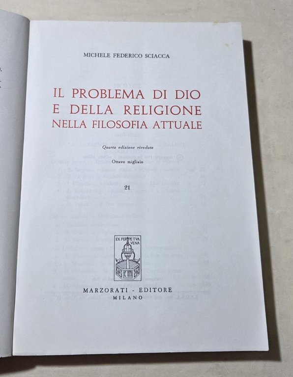 Il problema di Dio e della religione nella filosofia attuale