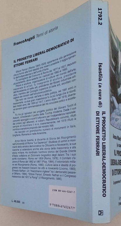 IL PROGETTO LIBERAL-DEMOCRATICO DI ETTORE FERRARI-UN PERCORSO TRA POLITICA E …