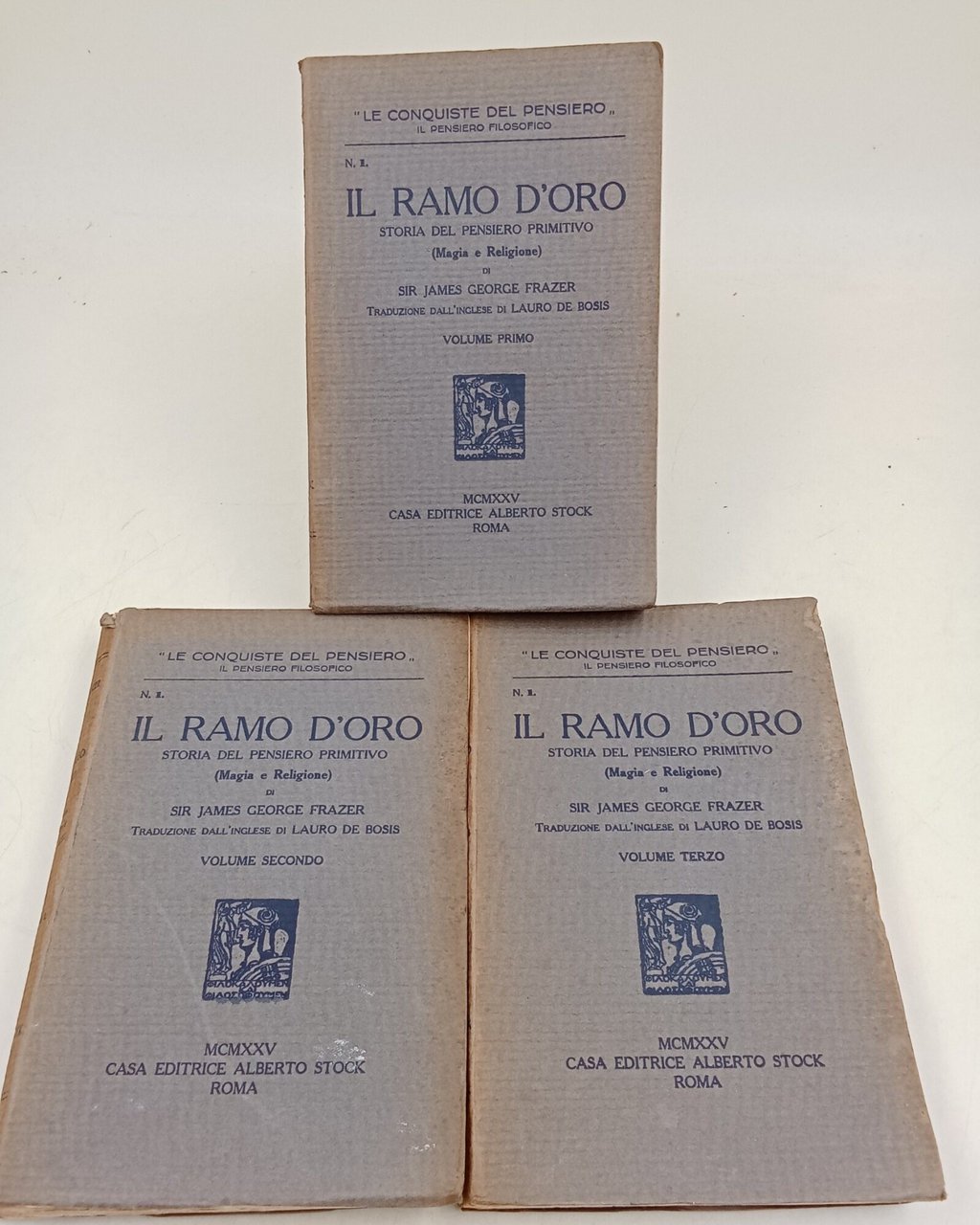 Il Ramo d'Oro-Storia del pensiero primitivo(Magia e religione)- 3 voll.