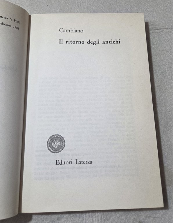 Il ritorno degli antichi | Immagine Gallery 2