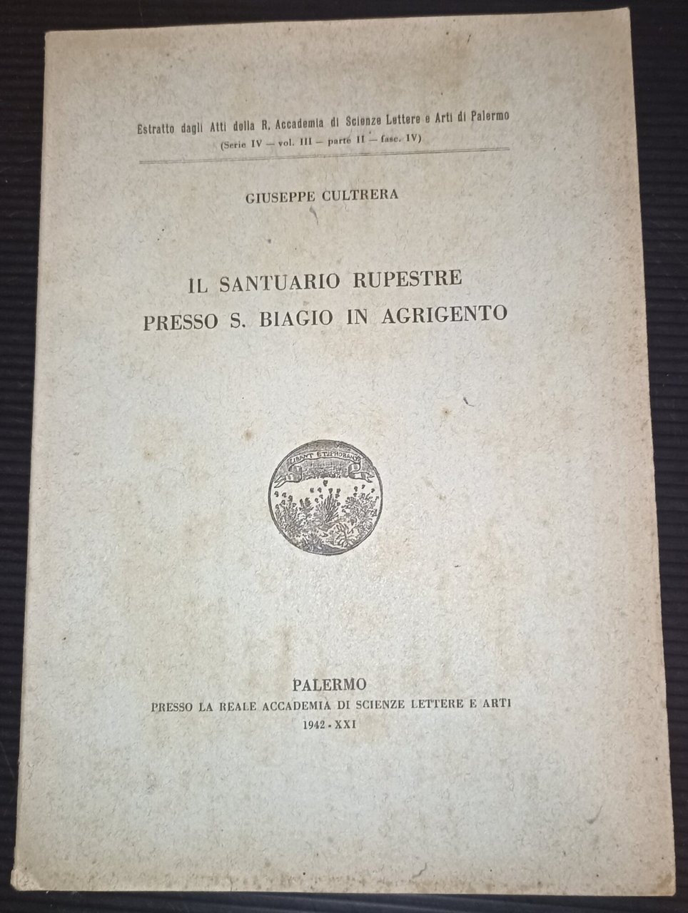 Il santuario rupestre presso S. Biagio in Agrigento