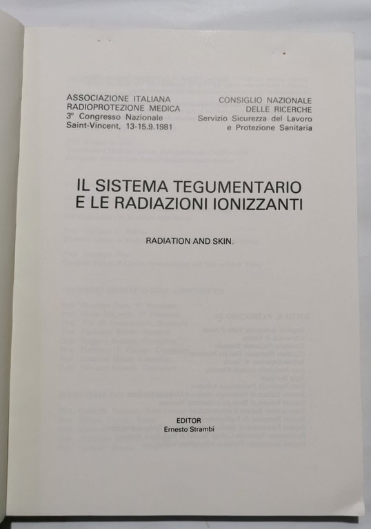 il sistema tegumentario e le radiazioni ionizzanti