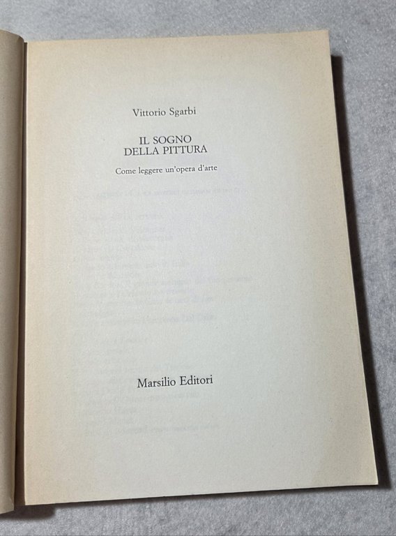 Il sogno della pittura - Come leggere un'opera d'arte | Immagine Gallery 2