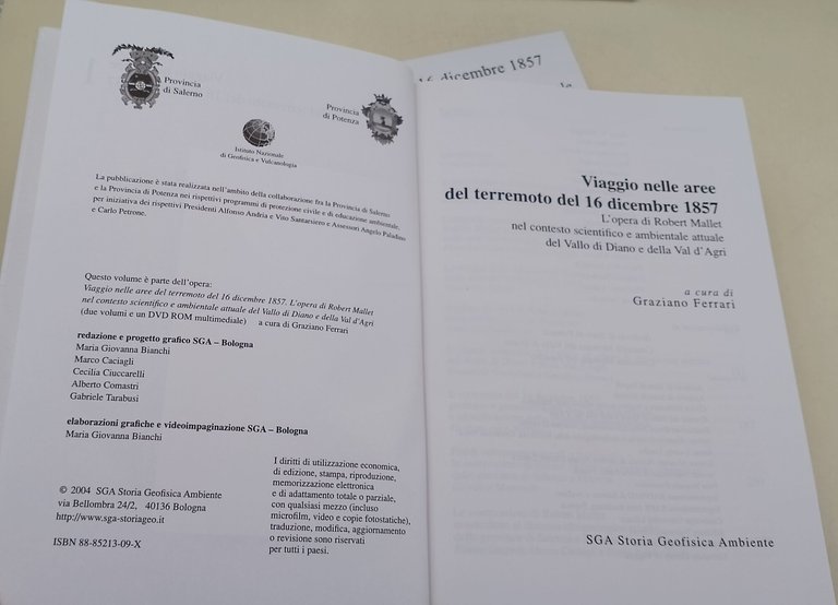 Il terremoto del 16 dicembre 1857- 2 voll. astuccio