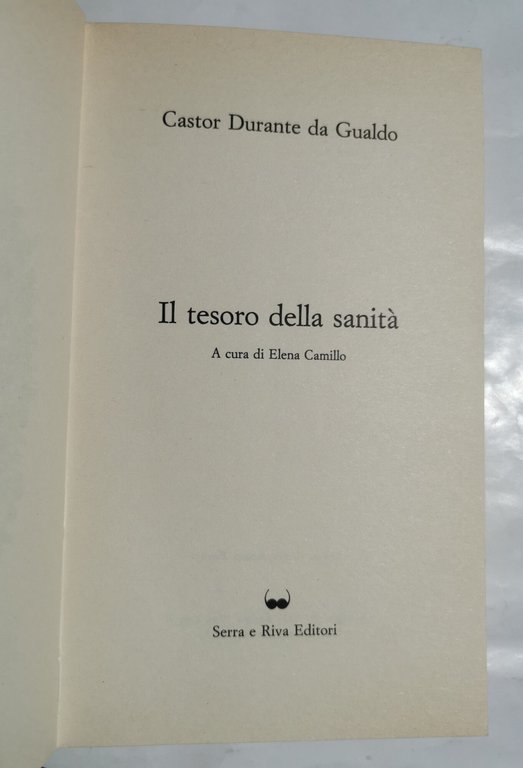 Il tesoro della sanità - nel qual si insegna il …