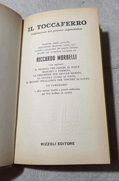 Il toccaferro - Vademecum del perfetto superstizioso | Immagine Gallery 2