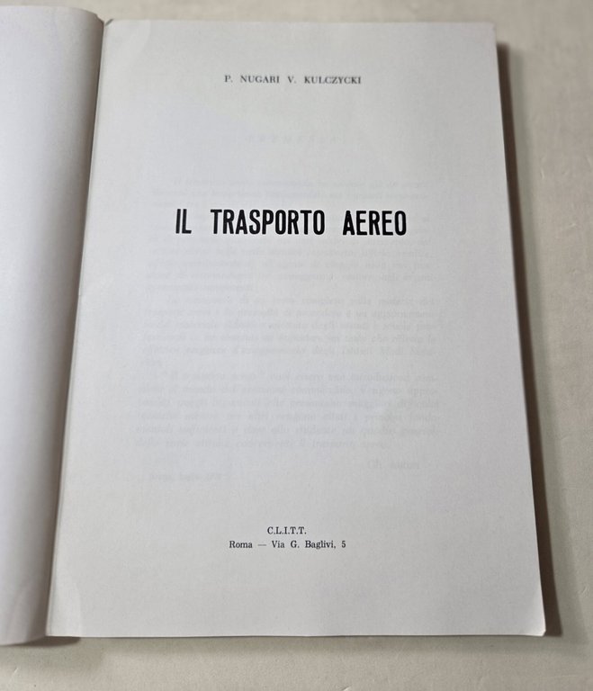 Il trasporto aereo