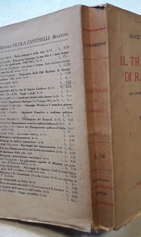 IL TRATTATO DI RAPALLO DEI COMENTI DELLA STAMPA(1921)