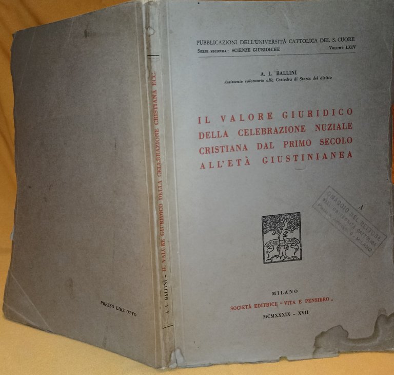 Il valore giuridico della celebrazione nuziale cristiana dal primo secolo …