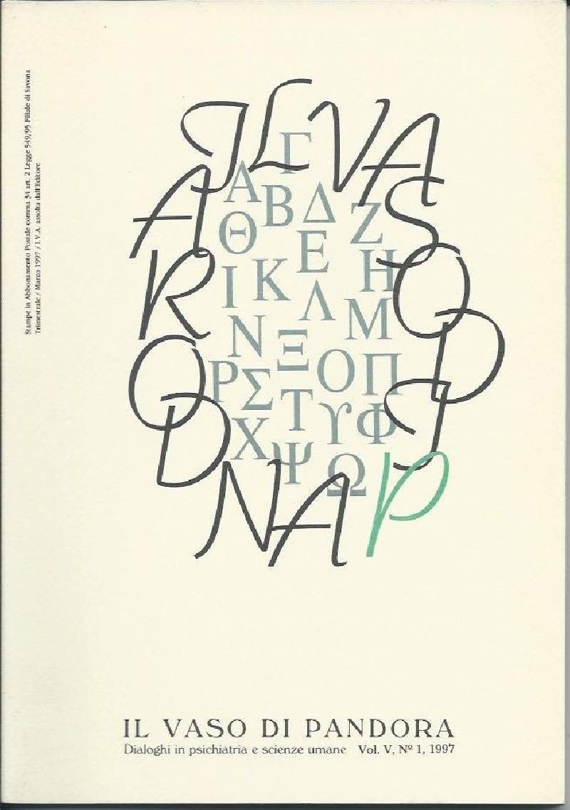 IL VASO DI PANDORA - Dialoghi in psichiatria e scienze … | Immagine principale