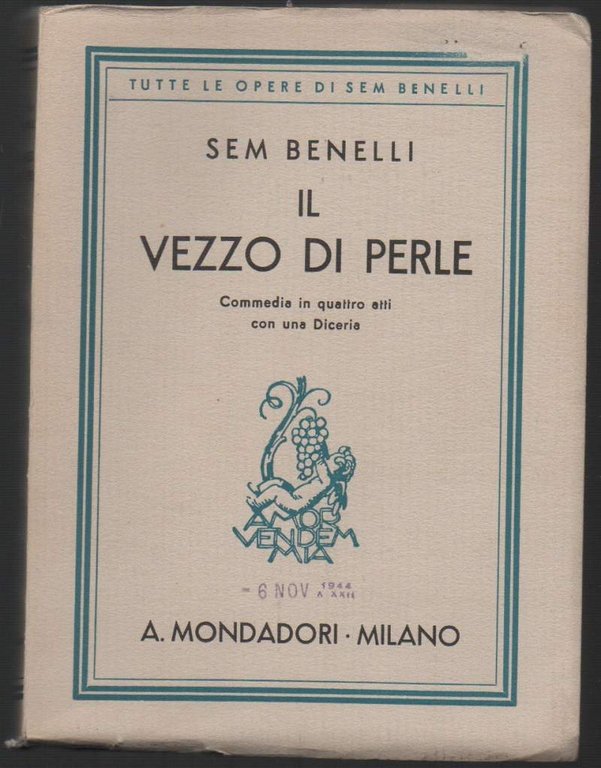 IL VEZZO DI PERLE Commedia in quattro atti con una …