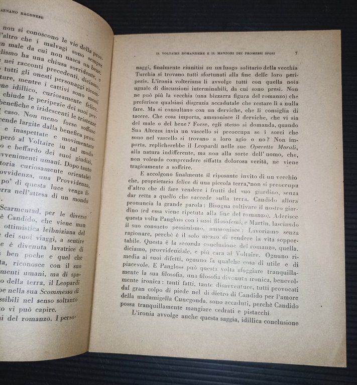 Il Voltaire romanziere e il Manzoni dei Promessi Sposi