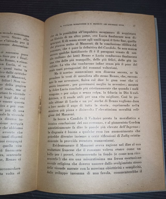 Il Voltaire romanziere e il Manzoni dei Promessi Sposi