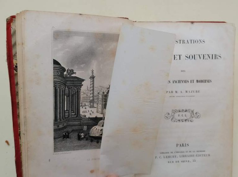 ILLUSTRATIONS RUINES ET SOUVENIRS DEL CAPITALES ANCIENNES ET MODERNES(1866)