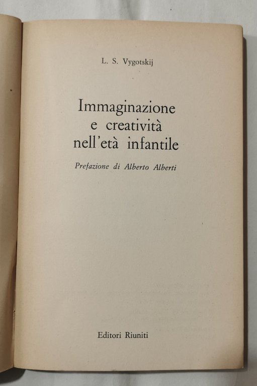 Immaginazione e creativita' nell'eta' infantile