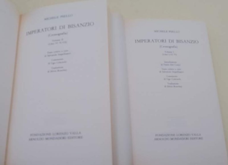 IMPERATORI DI BISANZIO (cronografia) due voll. (1984)