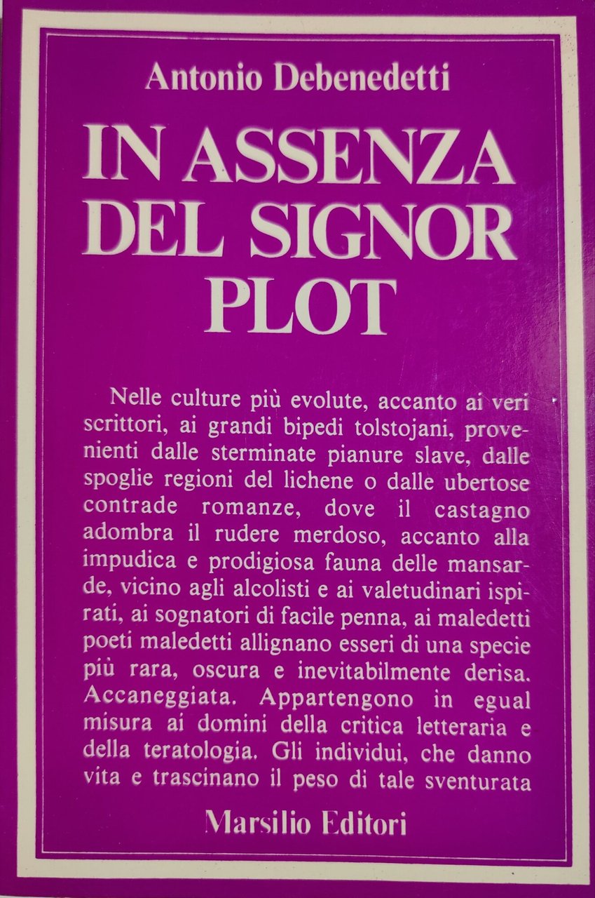 In assenza del signor Plot