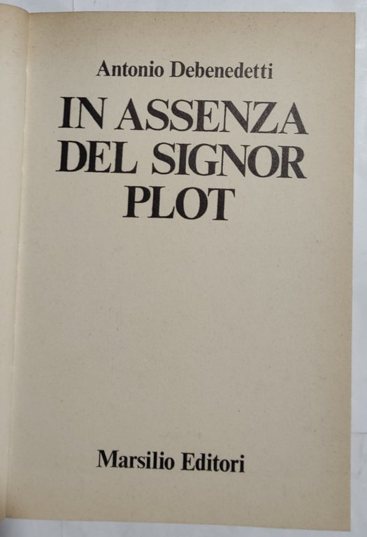 In assenza del signor Plot